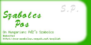 szabolcs pos business card